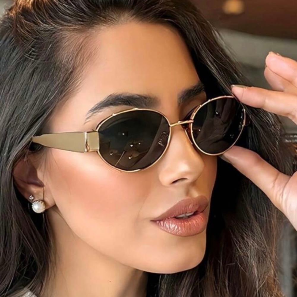 New! Vintage Retro Hollywood Style Oval Fashion Sunglasses